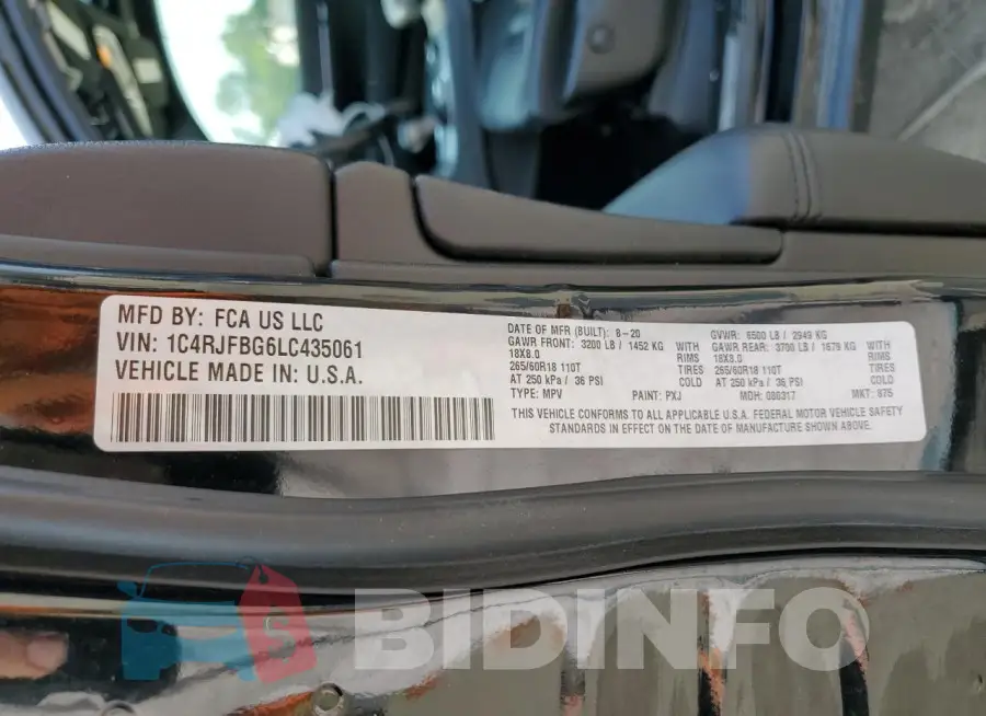 1C4RJFBG6LC435061 Photo# 12