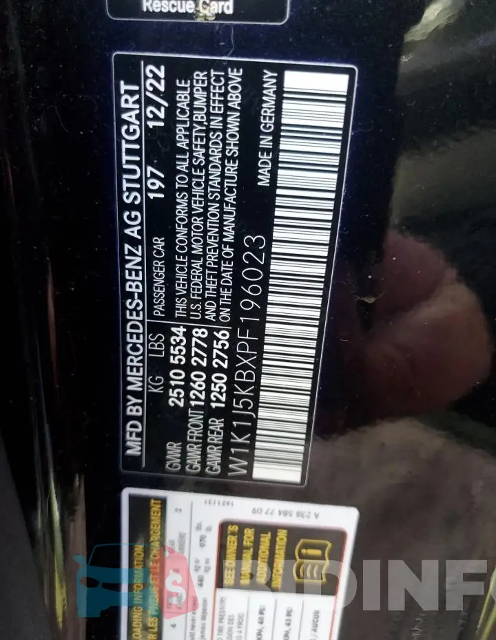 W1K1J5KBXPF196023 Photo# 12