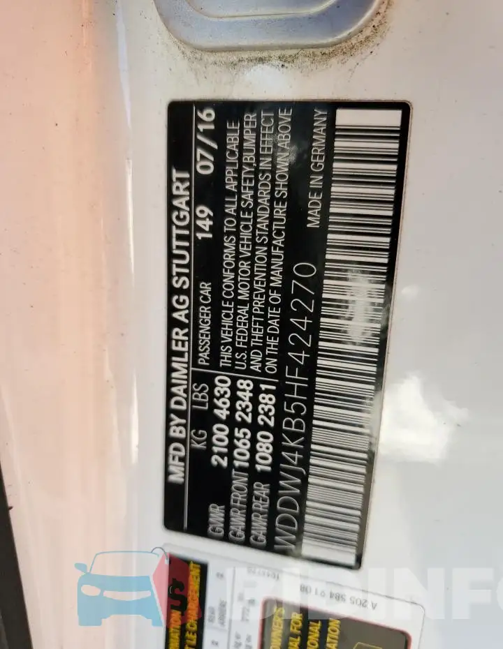 WDDWJ4KB5HF424270 Photo# 12