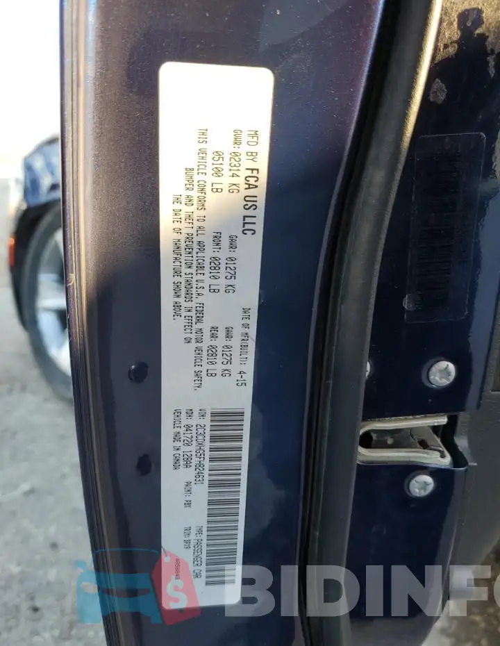 2C3CDXHG5FH824631 Photo# 12