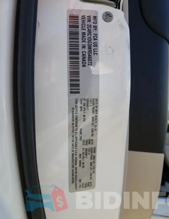 2C4RC1DG3MR546072 Photo# 13