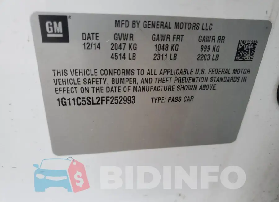 1G11C5SL2FF252993 Photo# 13