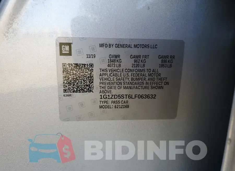 1G1ZD5ST6LF063632 Photo# 12