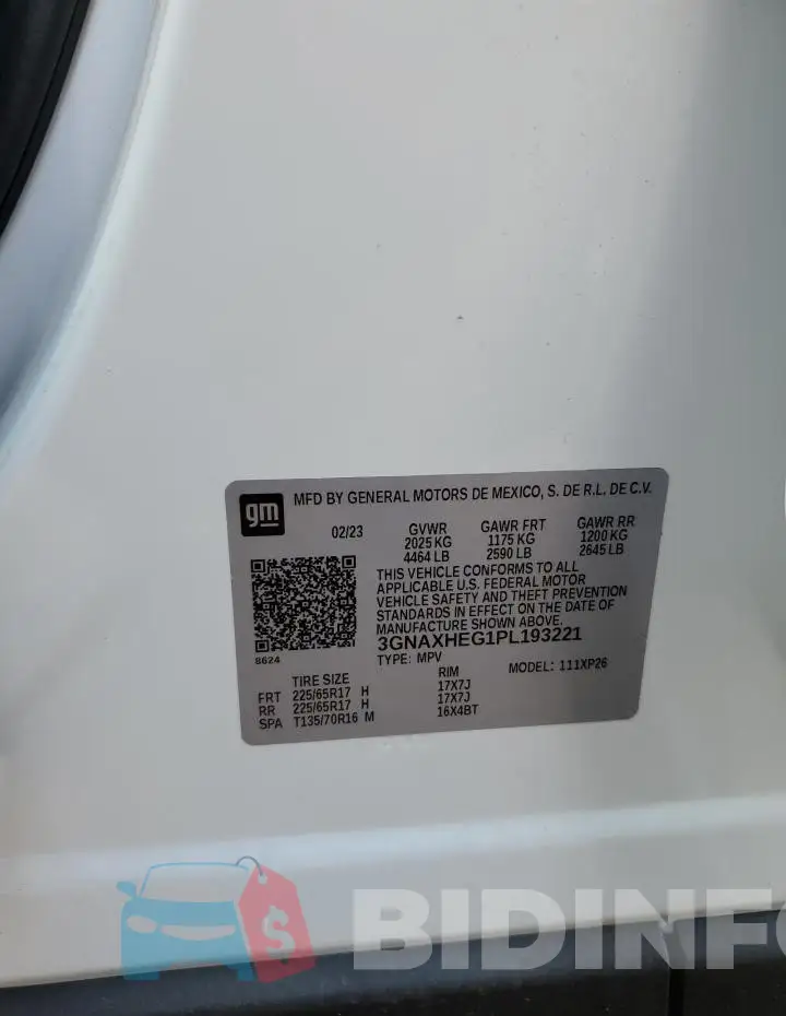 3GNAXHEG1PL193221 Photo# 12