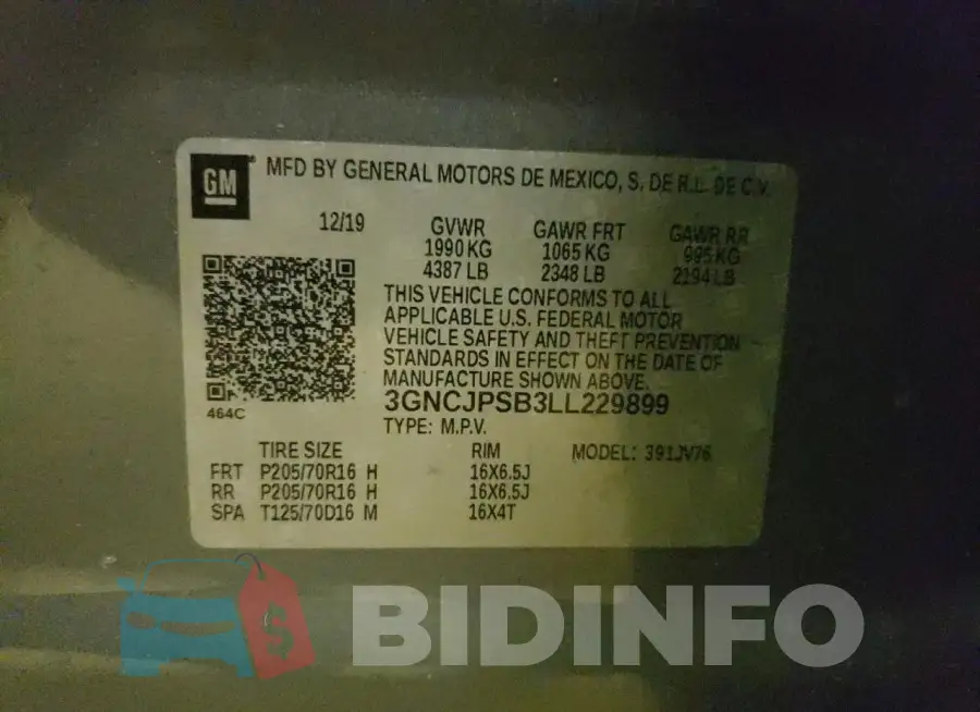 3GNCJPSB3LL229899 Photo# 12
