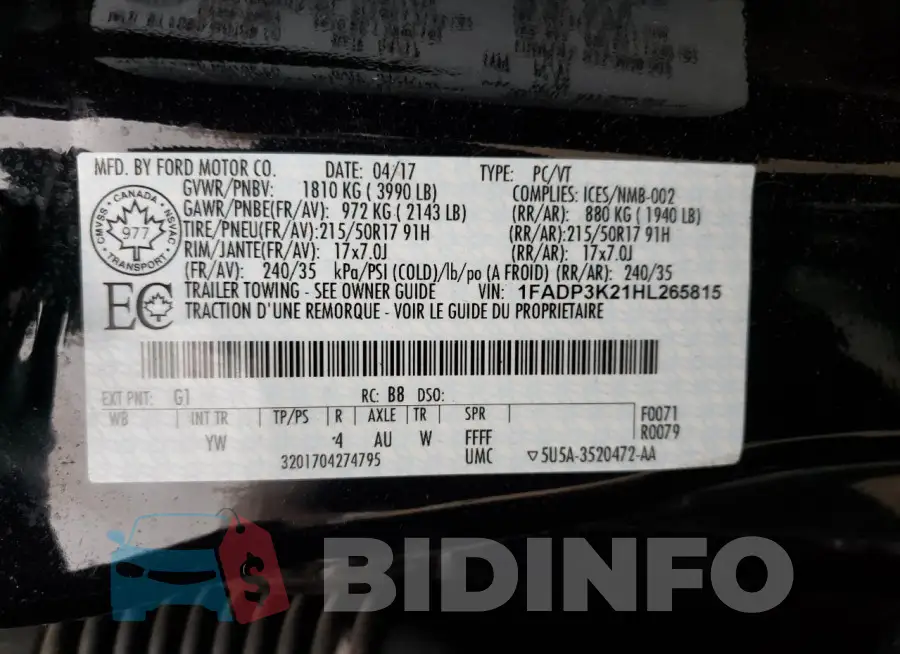 1FADP3K21HL265815 Photo# 13