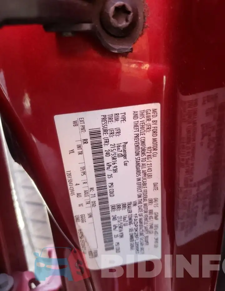 1FADP3K28FL289963 Photo# 12