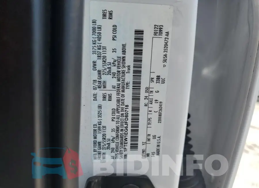 1FTEW1EG6JFD80718 Photo# 12