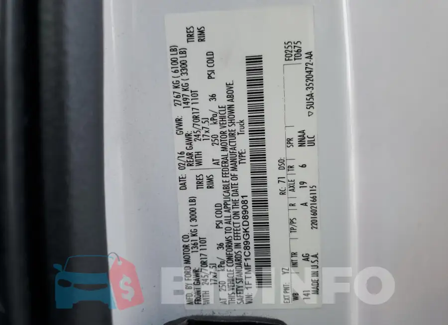 1FTMF1C89GKD89081 Photo# 12