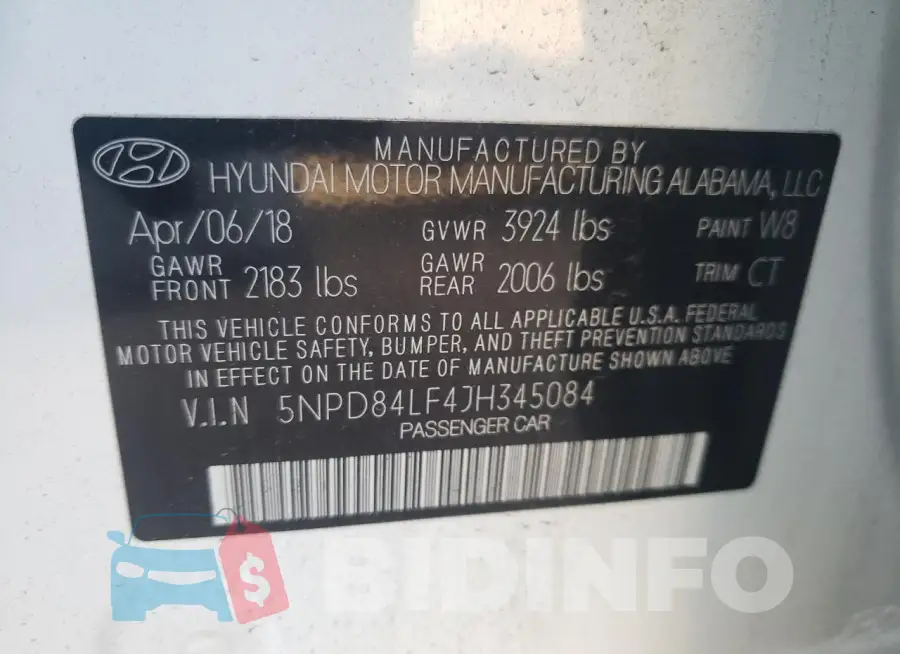 5NPD84LF4JH345084 Photo# 12