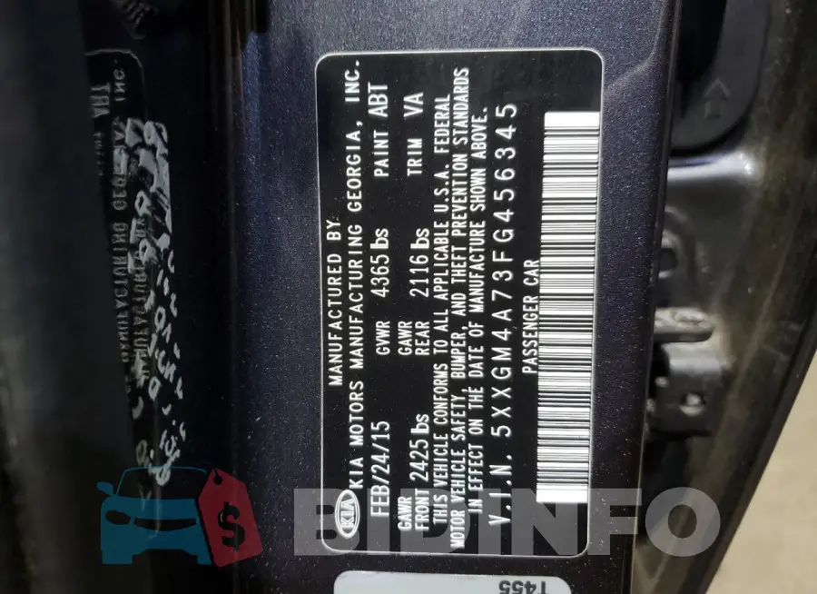 5XXGM4A73FG456345 Photo# 13