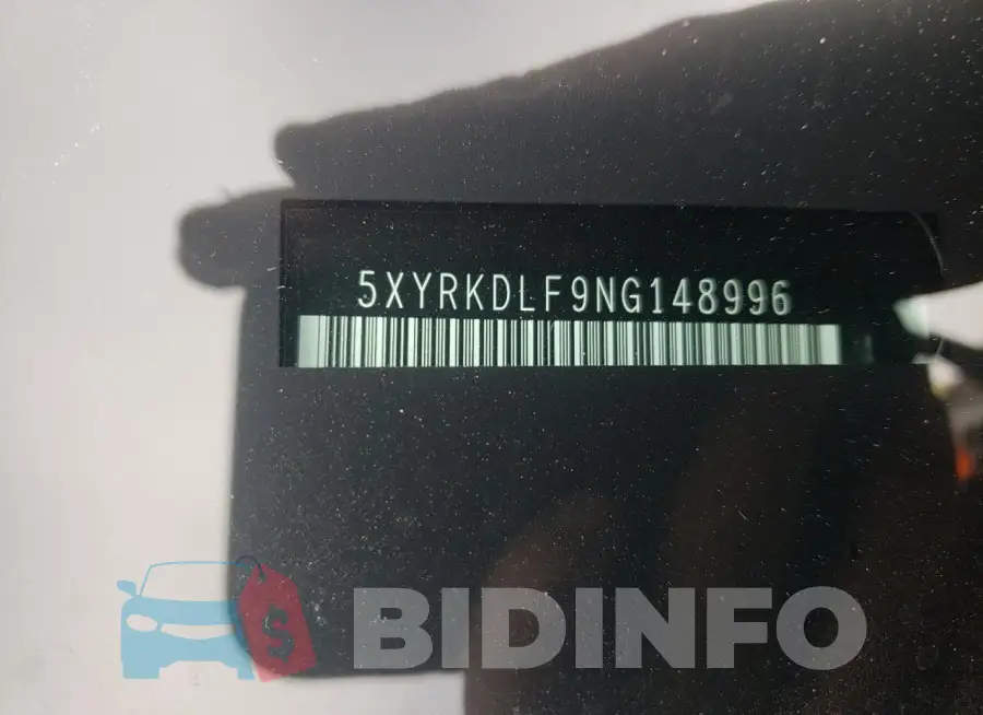 5XYRKDLF9NG148996 Photo# 13