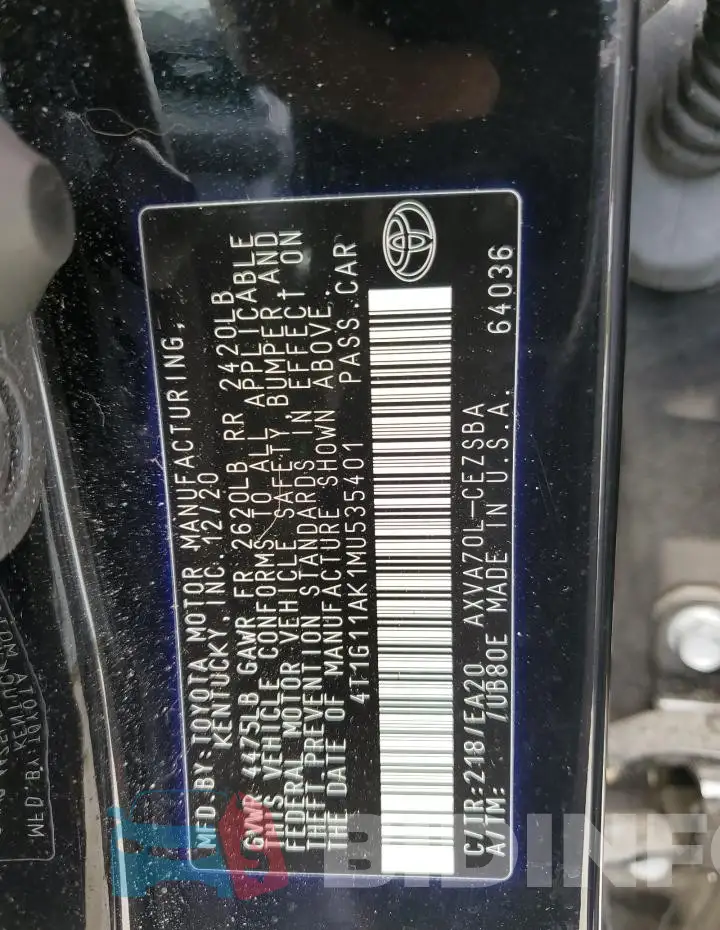 4T1G11AK1MU535401 Photo# 13