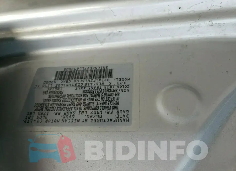 3N1CN8EV7LL893005 Photo# 12