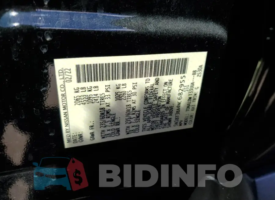 5N1BT3BA4NC682955 Photo# 14