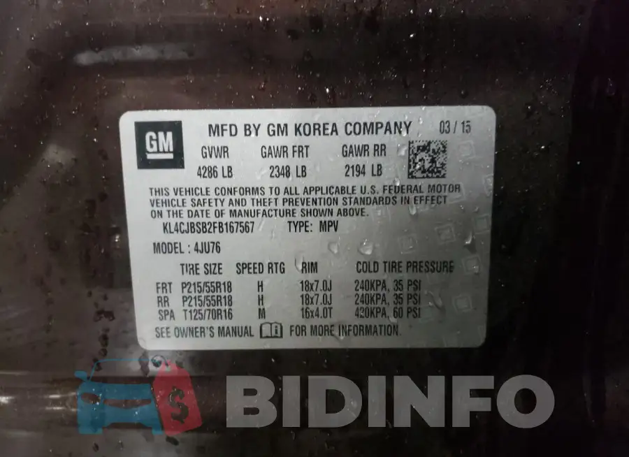 KL4CJBSB2FB167567 Photo# 12