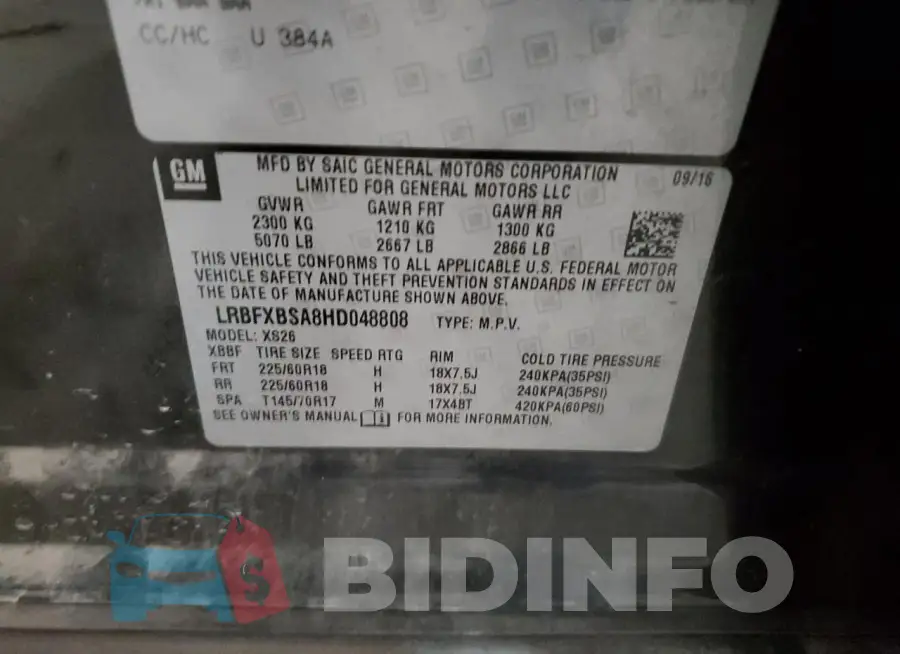 LRBFXBSA8HD048808 Photo# 13