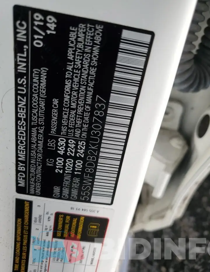 55SWF8DB2KU307837 Photo# 12