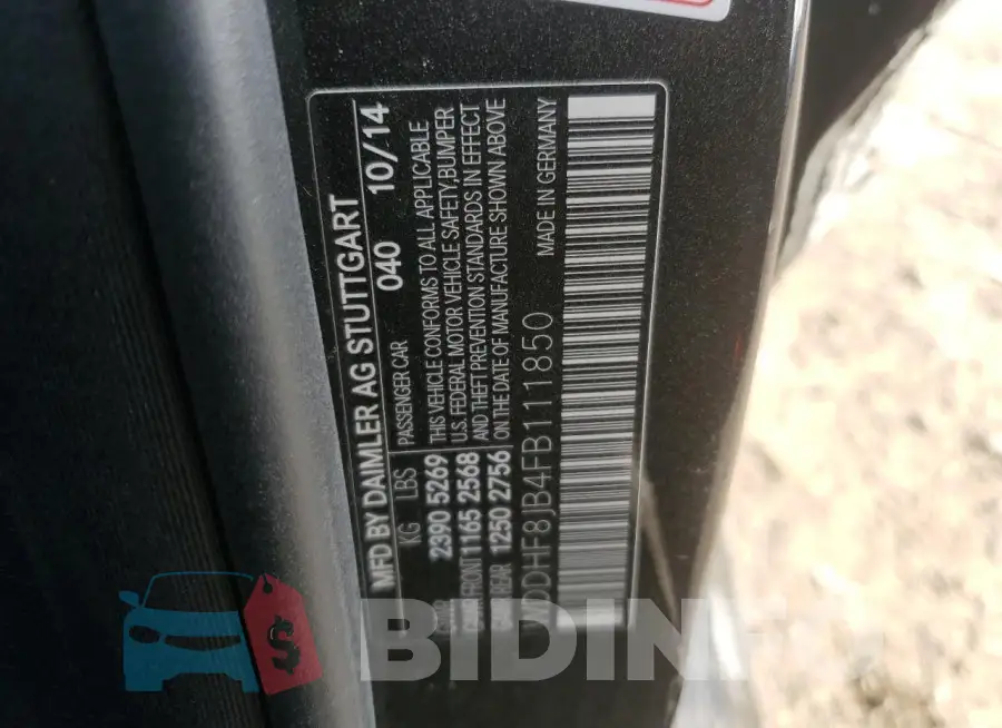 WDDHF8JB4FB111850 Photo# 12