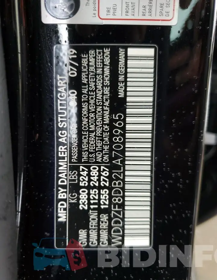 WDDZF8DB2LA708965 Photo# 12