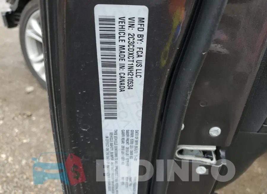 2C3CDXCT1NH210534 Photo# 13
