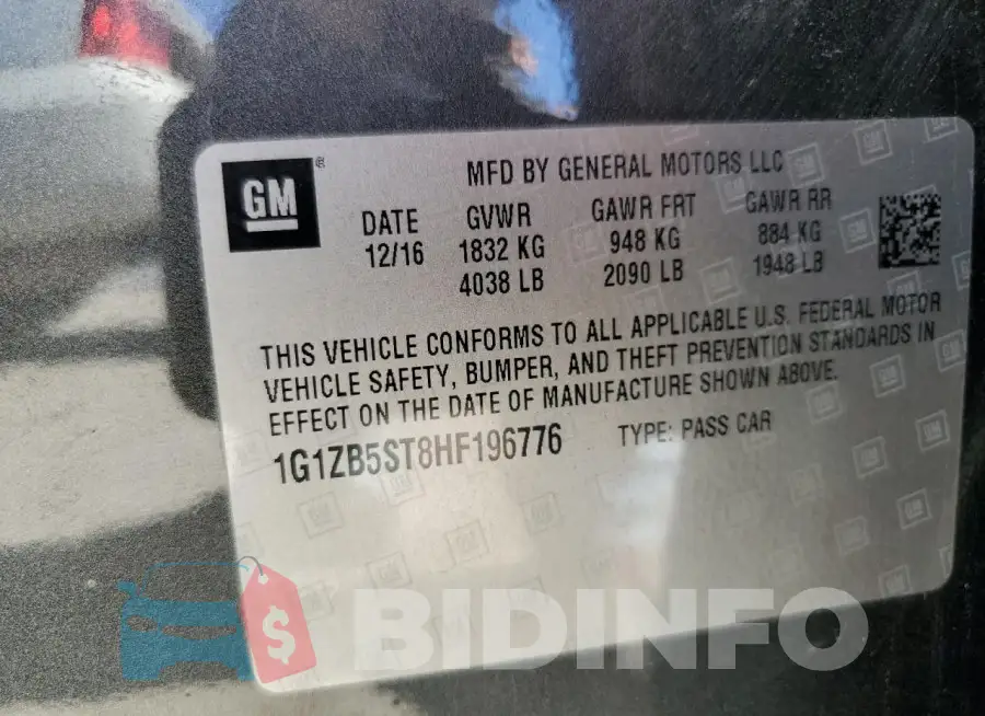 1G1ZB5ST8HF196776 Photo# 12