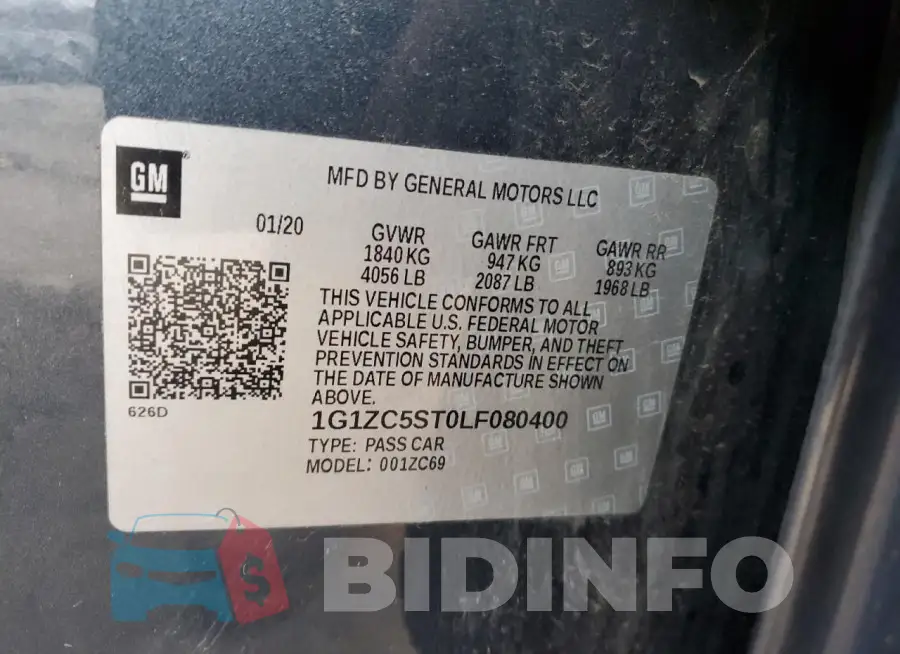 1G1ZC5ST0LF080400 Photo# 13