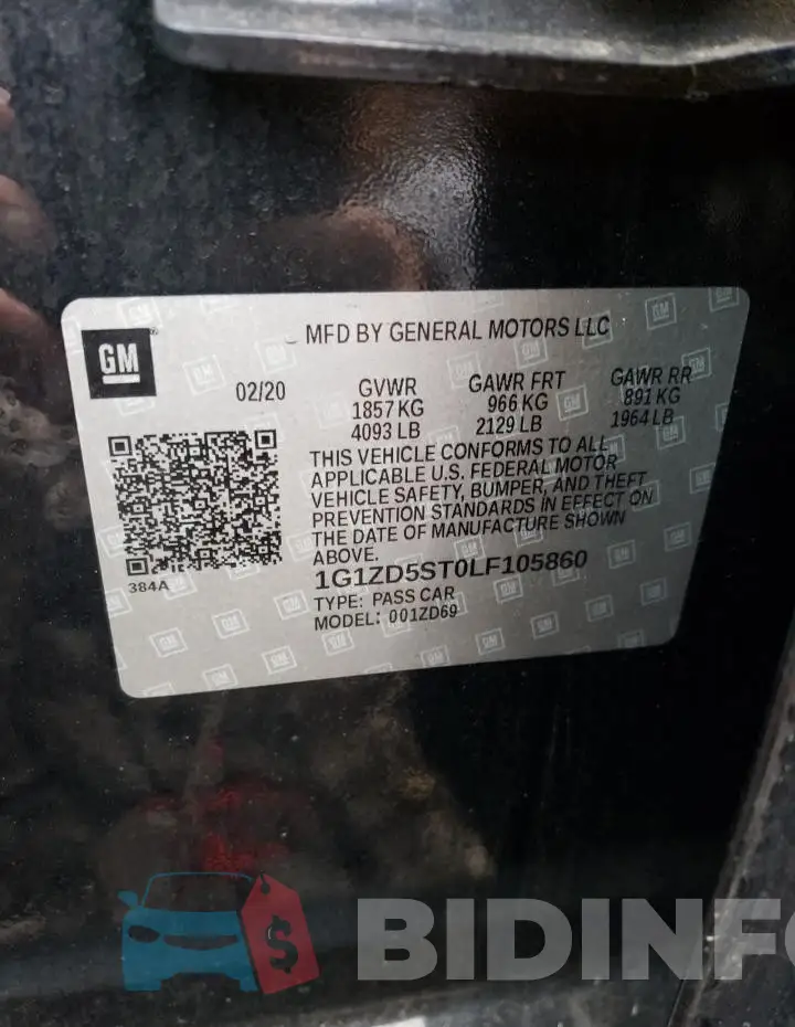 1G1ZD5ST0LF105860 Photo# 12