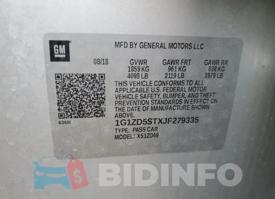 1G1ZD5STXJF279335 Photo# 13