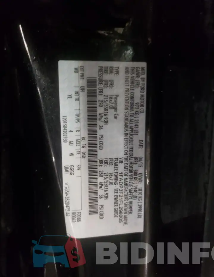 1FADP3F21FL296005 Photo# 12