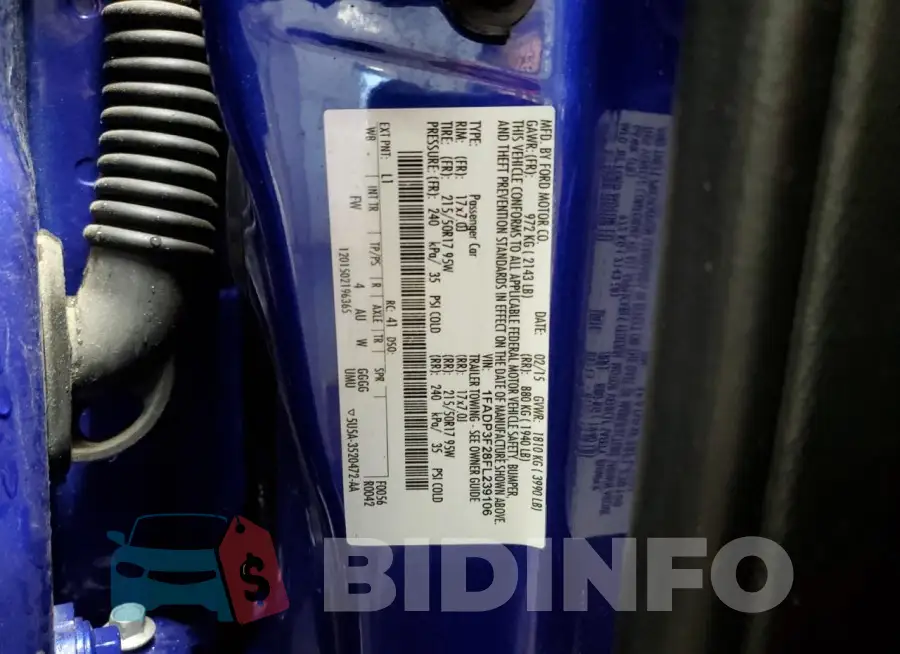 1FADP3F28FL239106 Photo# 12