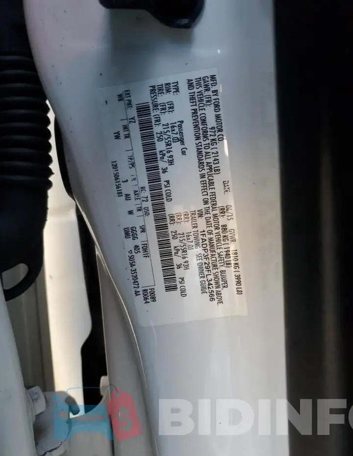 1FADP3F29FL342566 Photo# 12
