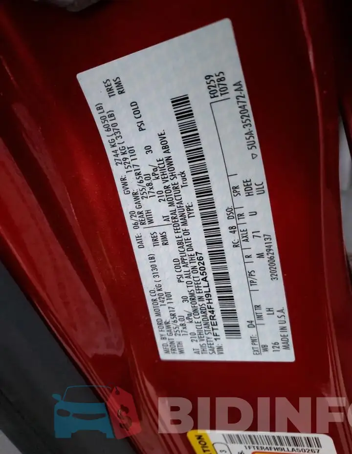1FTER4FH9LLA50267 Photo# 12