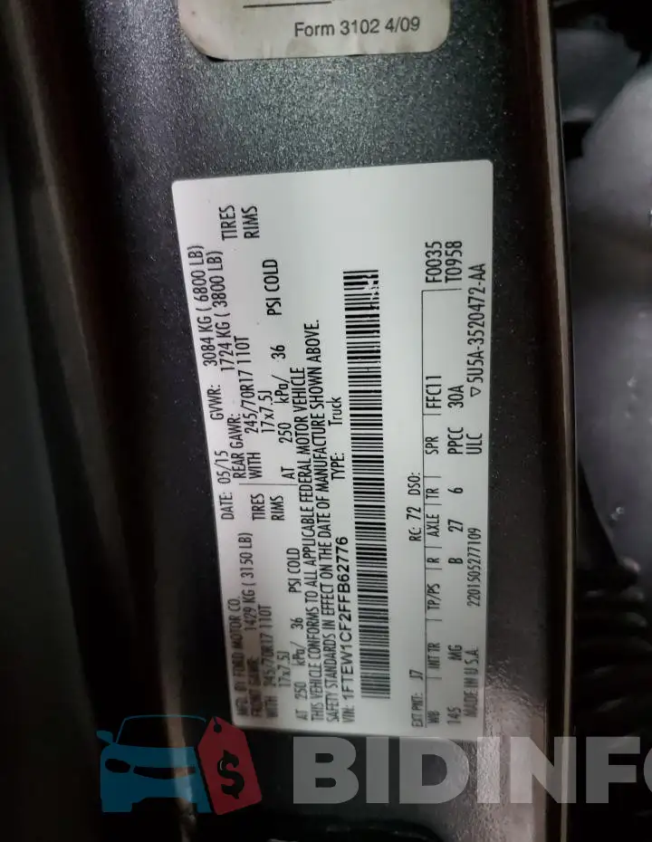 1FTEW1CF2FFB62776 Photo# 12