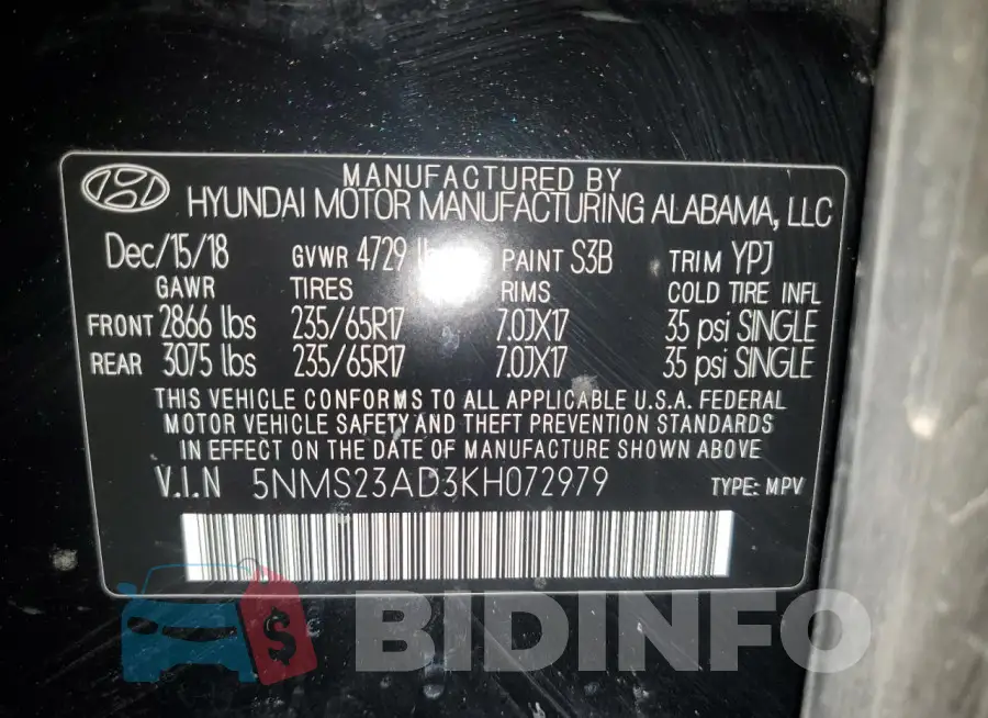 5NMS23AD3KH072979 Photo# 14