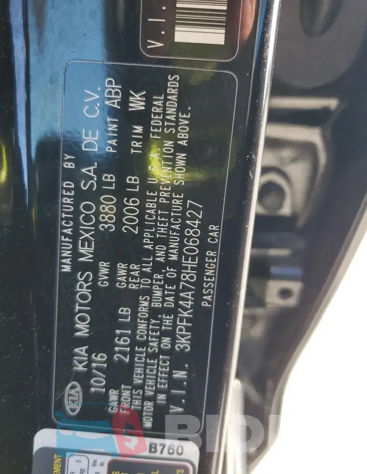 3KPFK4A78HE068427 Photo# 13