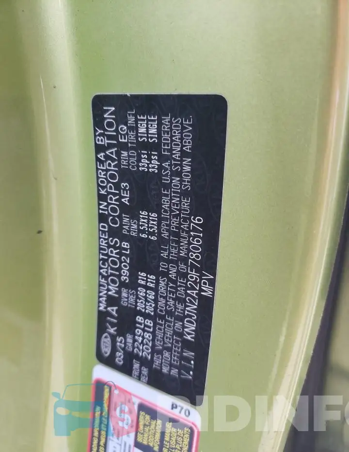 KNDJN2A29F7806176 Photo# 12