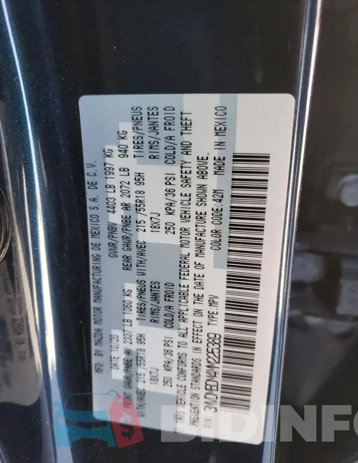 3MVDMBDM4MM225389 Photo# 13