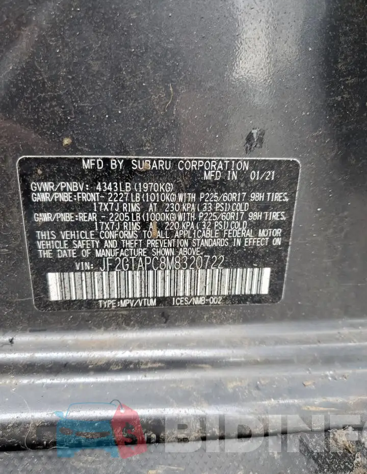 JF2GTAPC8M8320722 Photo# 14