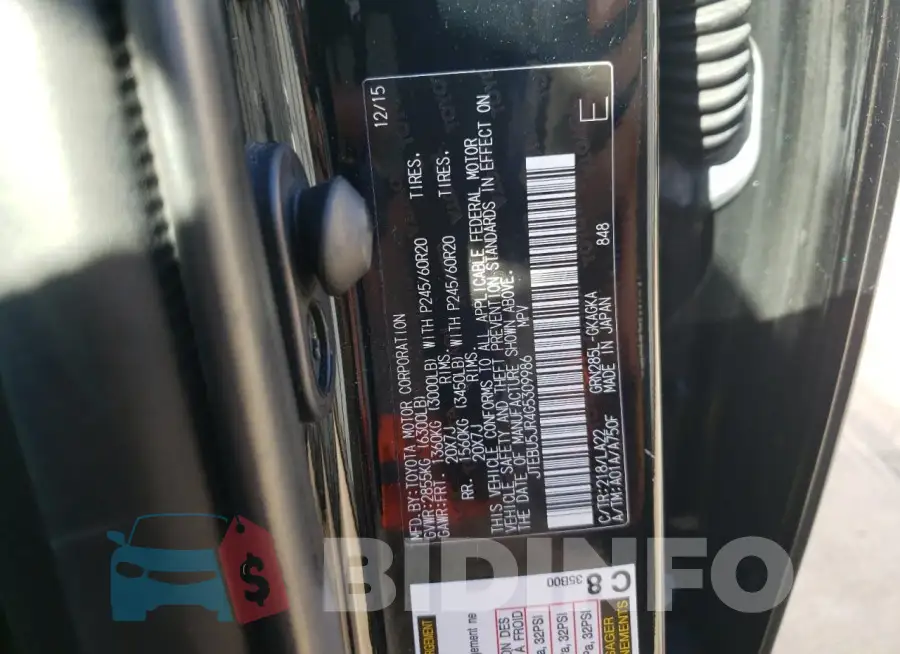 JTEBU5JR4G5309986 Photo# 12