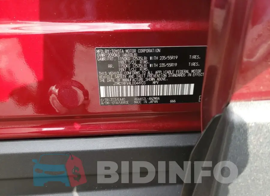 JTMC1RFV4LD044923 Photo# 12