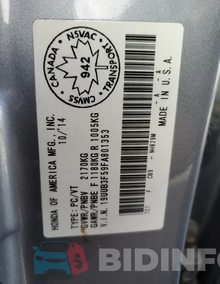 19UUB3F59FA801353 Photo# 12