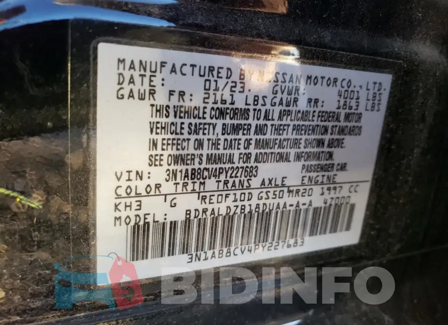 3N1AB8CV4PY227683 Photo# 12