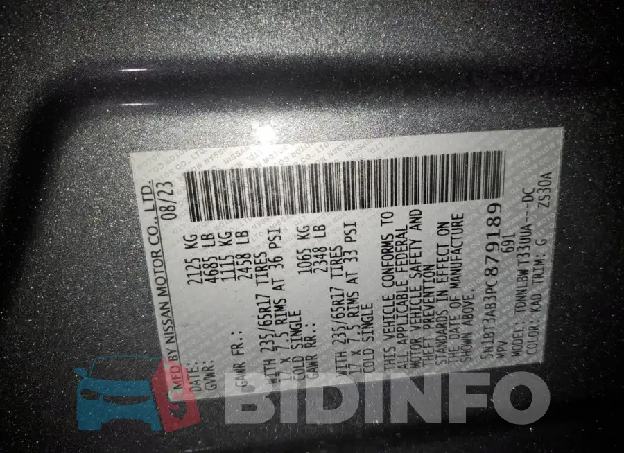 5N1BT3AB3PC879189 Photo# 14