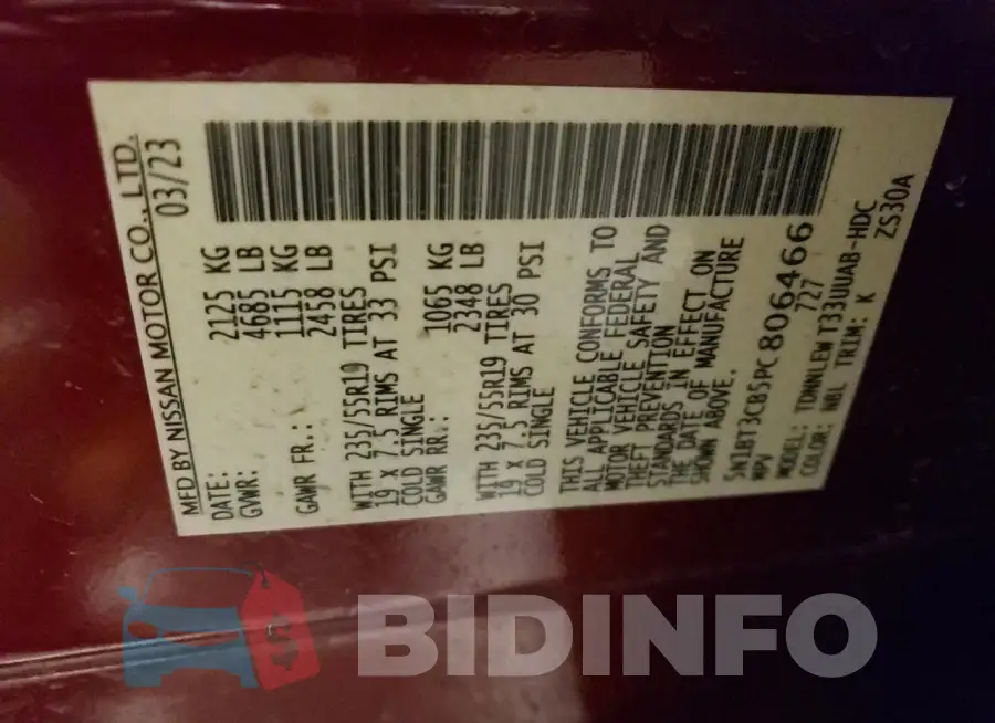 5N1BT3CB5PC806466 Photo# 12