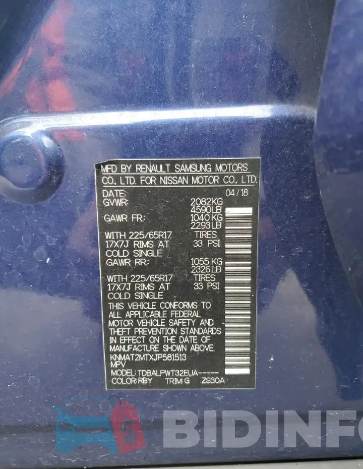 KNMAT2MTXJP581513 Photo# 14