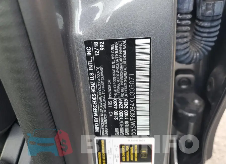 55SWF8DB4KU305071 Photo# 13