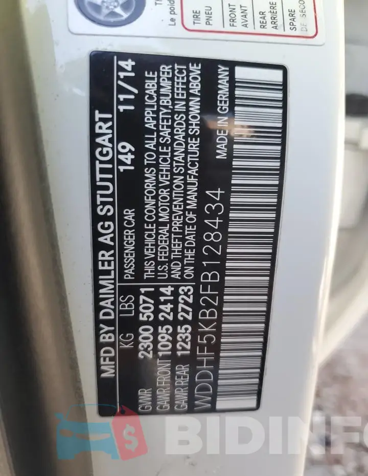 WDDHF5KB2FB128434 Photo# 12