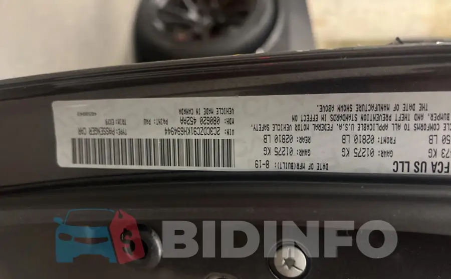 2C3CDZC91KH694944 Photo# 10