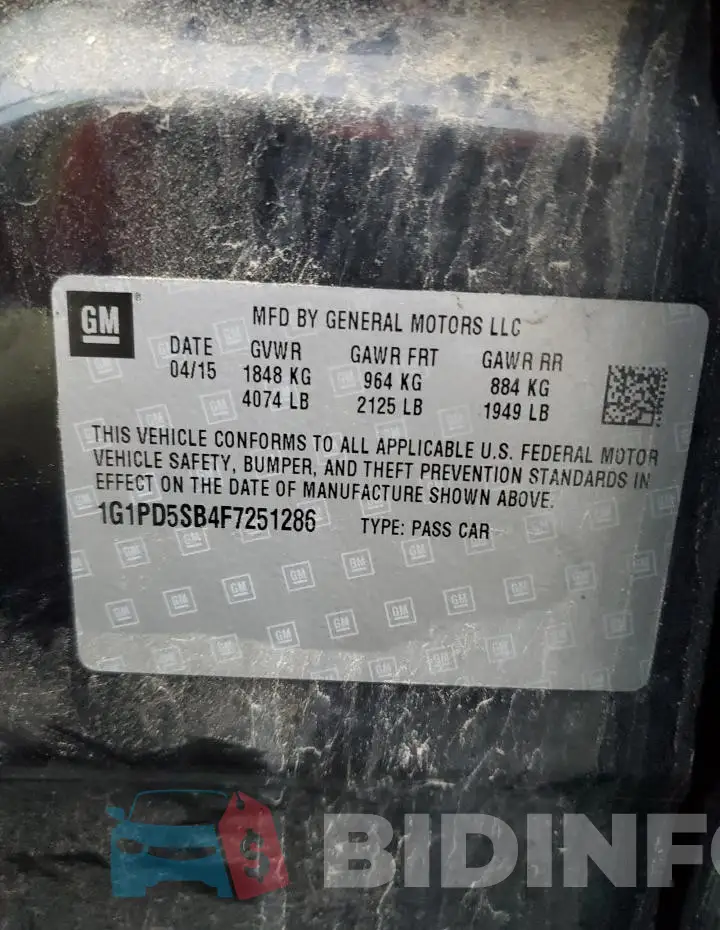 1G1PD5SB4F7251286 Photo# 13
